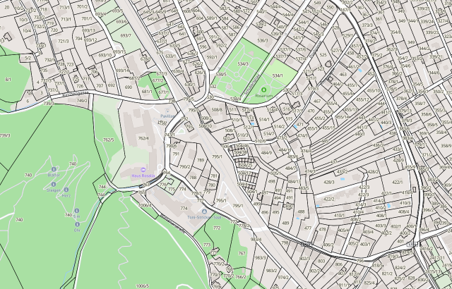 Katasterplan Bad Sauerbrunn