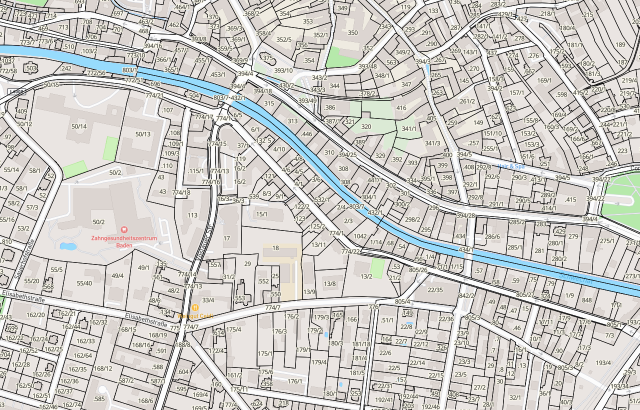 Katasterplan Baden