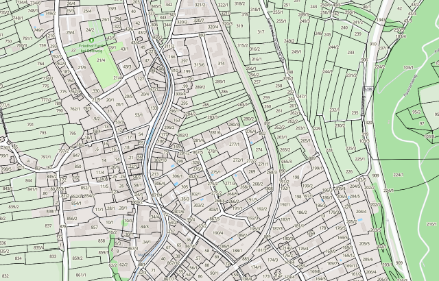 Katasterplan Furth bei Göttweig