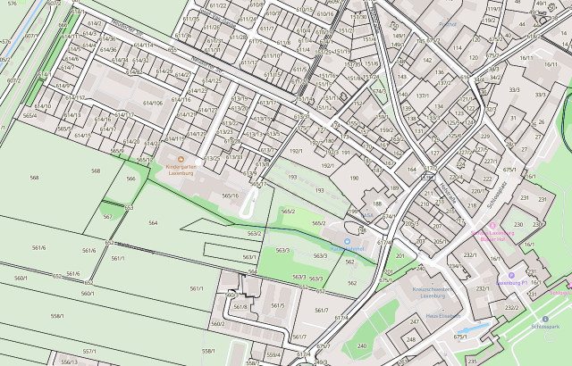 Katasterplan Laxenburg