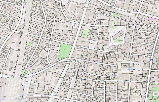 Katasterplan Wiener Neustadt