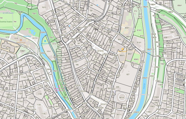 Katasterplan Zwettl-Niederösterreich