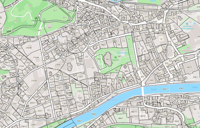 Katasterplan Bad Ischl