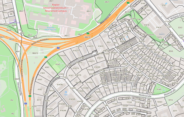 Katasterplan Linz