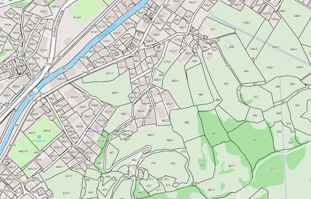 Katasterplan Kaprun