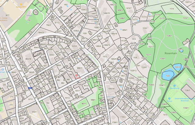 Katasterplan Graz-Geidorf