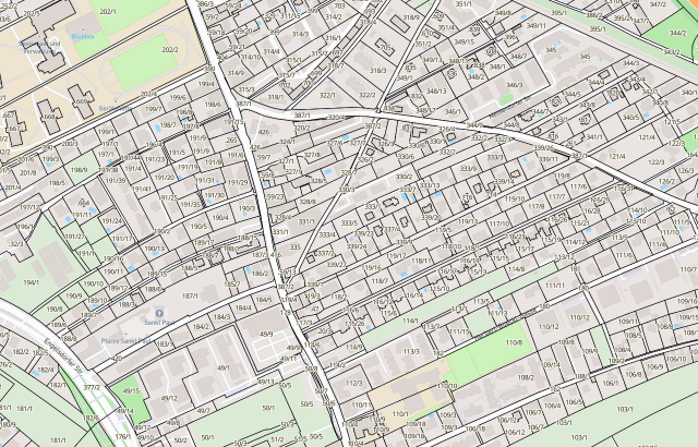 Katasterplan Graz-Liebenau