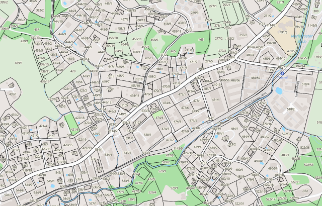 Katasterplan Graz-Mariatrost