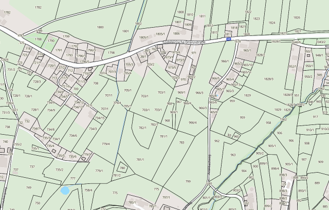 Katasterplan Oberhaag