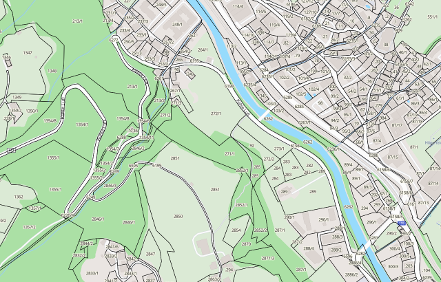 Katasterplan Hopfgarten im Brixental