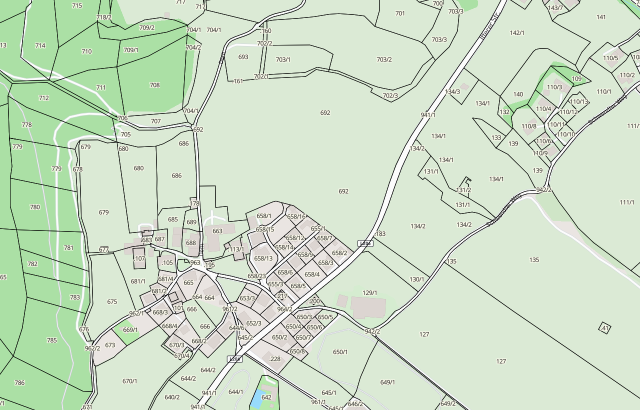 Katasterplan Itter