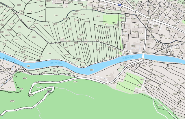 Katasterplan Oetz
