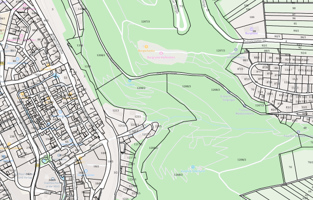 Flurkarte Geislingen an der Steige