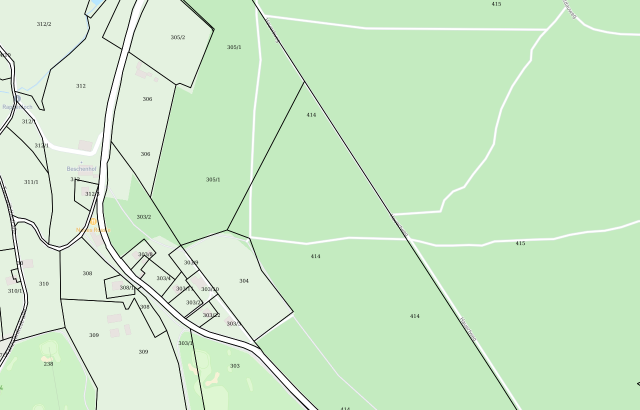 Flurkarte Königsfeld im Schwarzwald