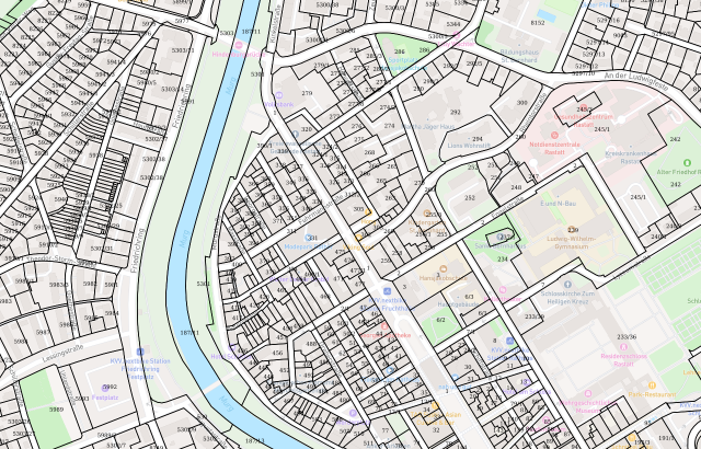 Flurkarte Rastatt