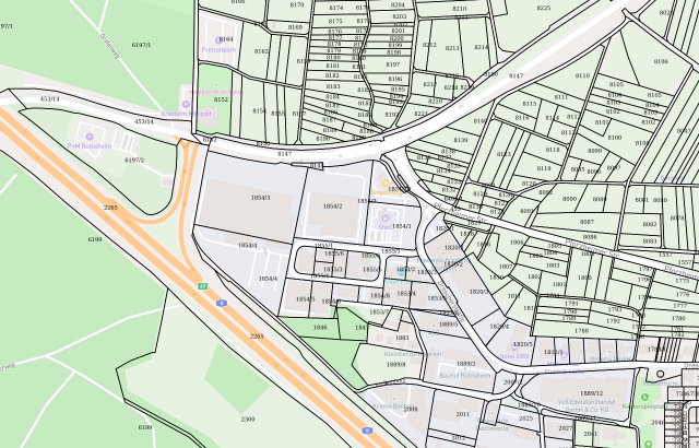 Flurkarte Rutesheim