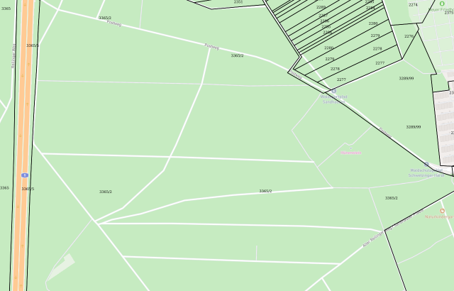 Flurkarte Sandhausen