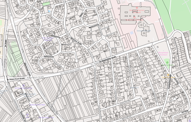 Flurkarte Erlenbach am Main