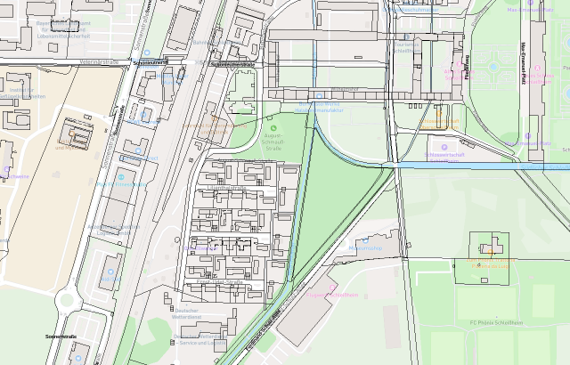 Flurkarte Oberschleißheim