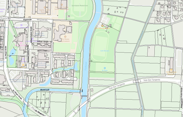 Flurkarte Weiden in der Oberpfalz