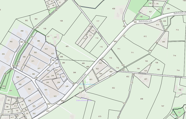 Flurkarte Borgholzhausen