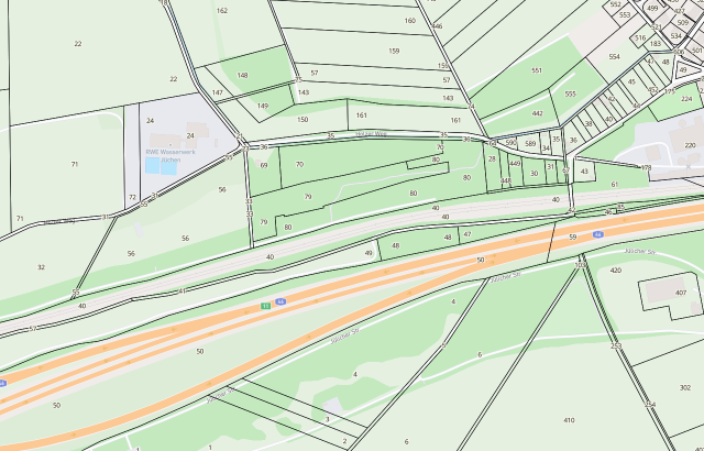 Flurkarte Jüchen