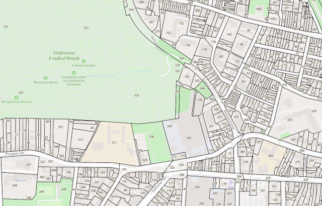Flurkarte Mönchengladbach