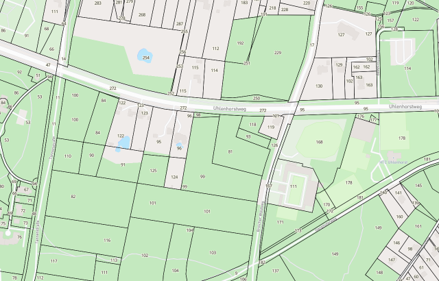 Flurkarte Mülheim an der Ruhr