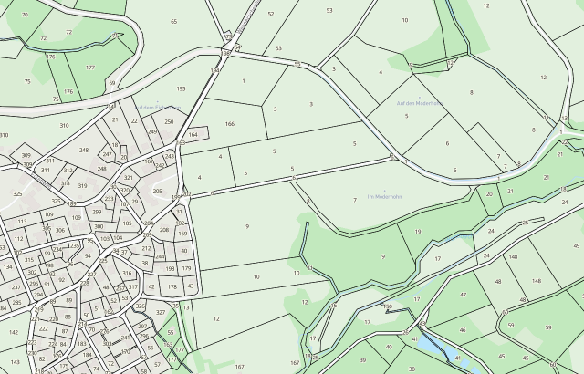 Flurkarte Neunkirchen-Seelscheid