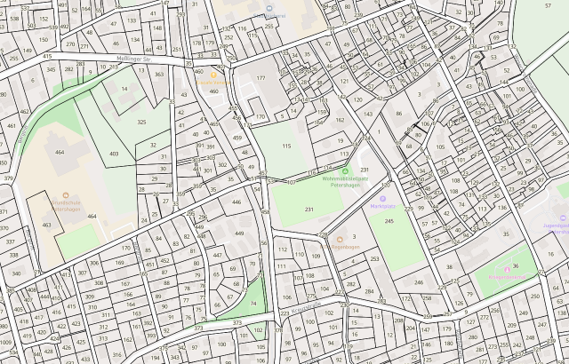 Flurkarte Petershagen