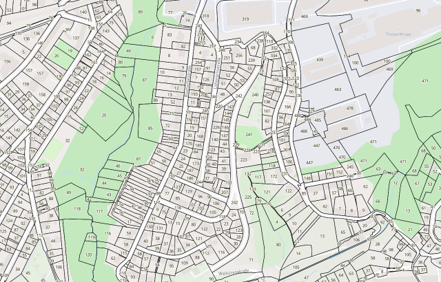 Flurkarte Remscheid