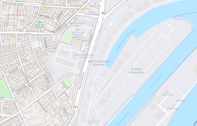 Flurkarte Ludwigshafen am Rhein