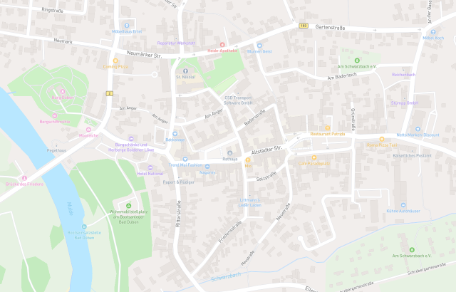 Flurkarte Bad Düben