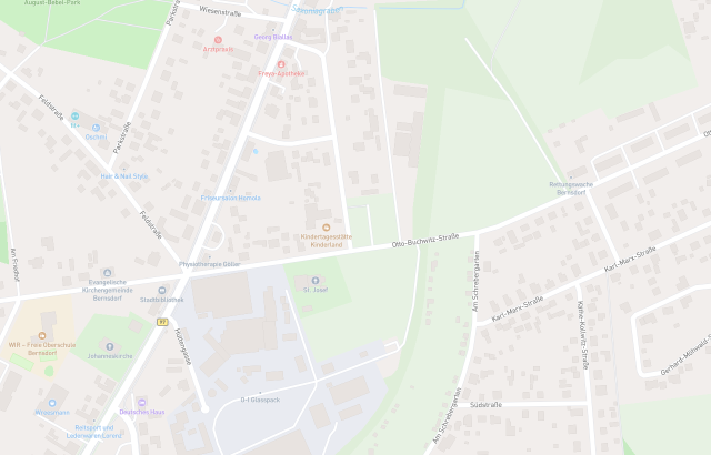 Flurkarte Bernsdorf