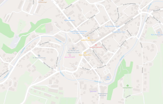 Flurkarte Bernstadt auf dem Eigen