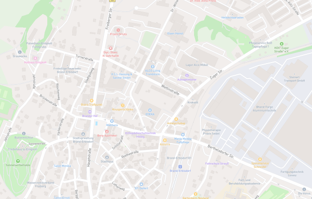 Flurkarte Brand-Erbisdorf
